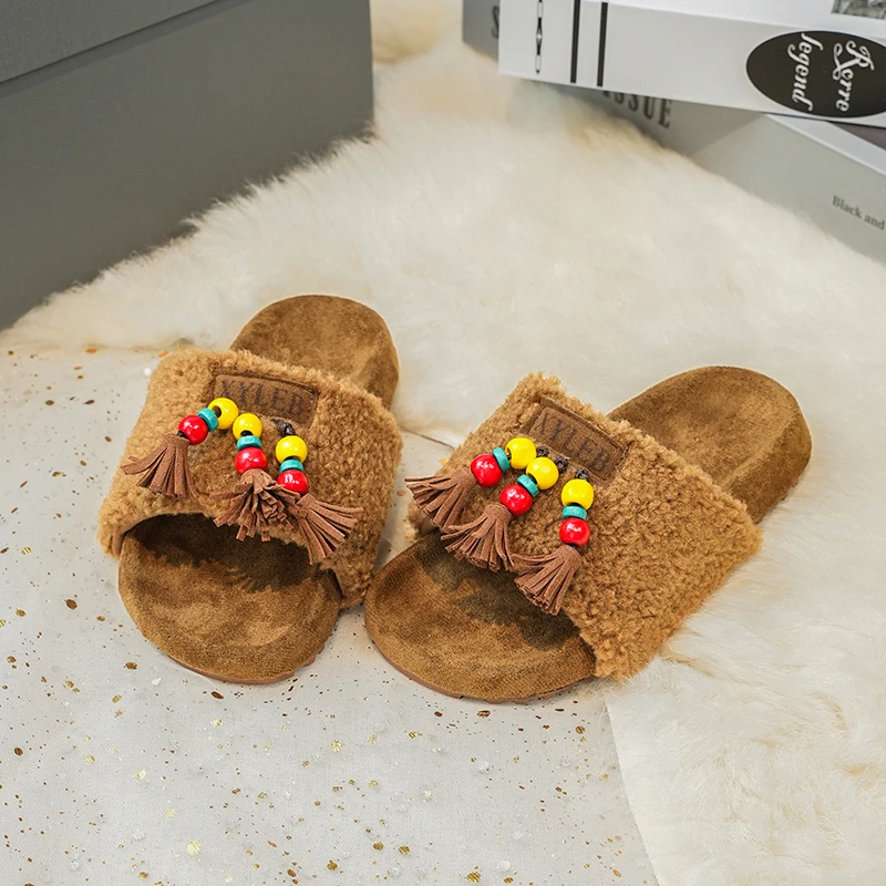 Cotton Slipper Shoes for Girls Winter Fashion