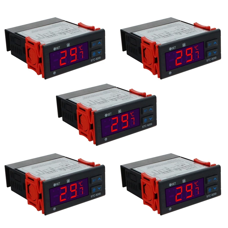 

AT35 5X STC-9200 Digital Temperature Controller Thermoregulatorre With Frigeration Defrost Fan Alarm Function AC 220V