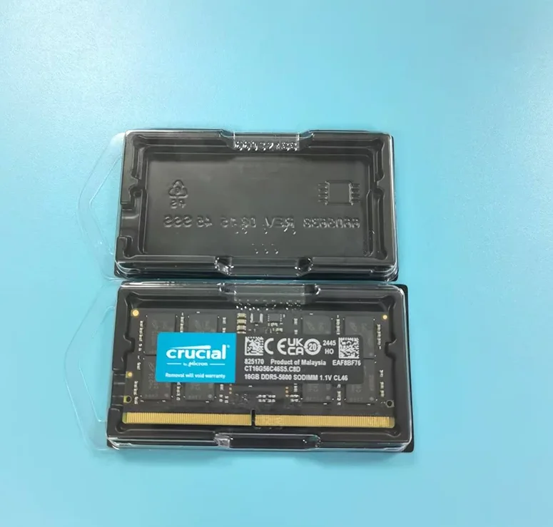 RAM Crucial 8GB DDR5 5600MHz SO-DIMM Per Notebook | CT8G48C40S5 (Aperta Mai Usata)