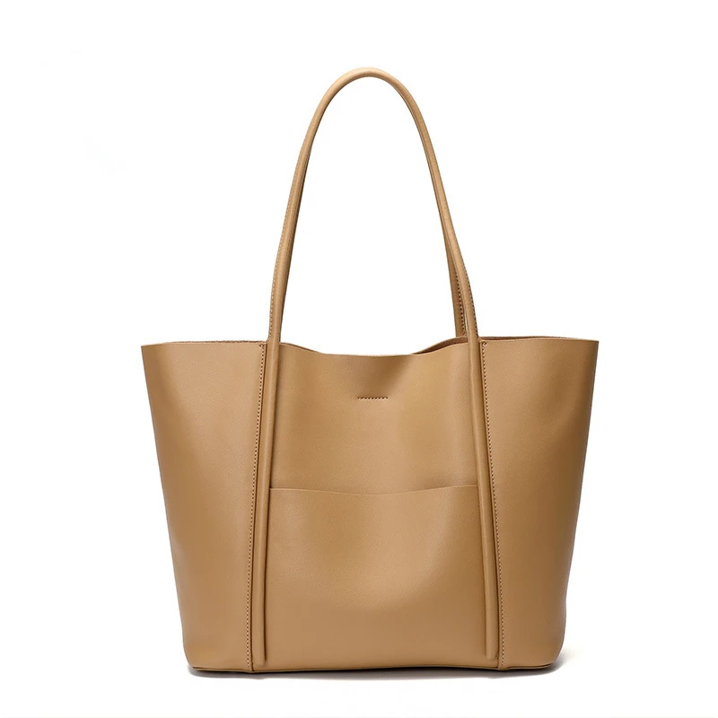 

New Women Tote Bag Female Casual Fashion Split Leather Luxury Large Shoulder Bag Lady Daily Using Handbag 2pcs Set Shopping Bag