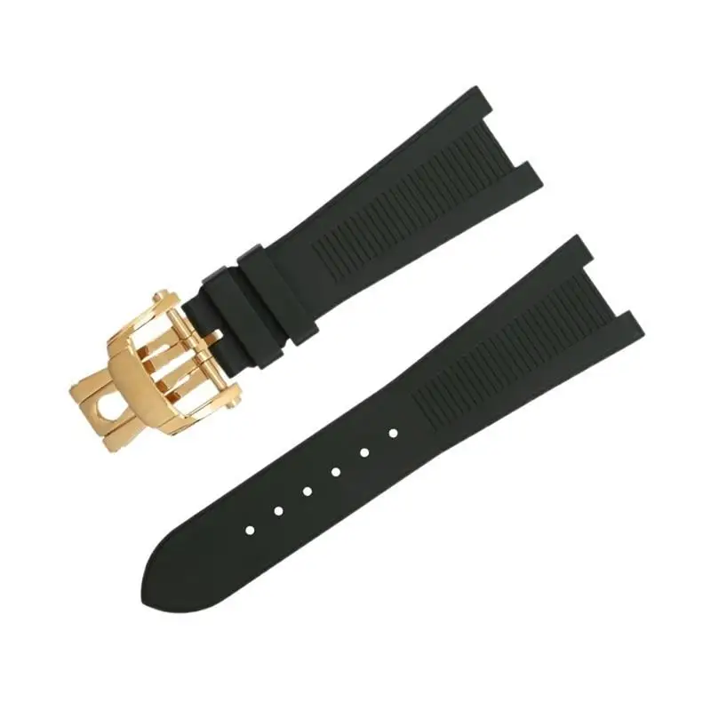 SCHIK FKM Fluororubber WatchBands Accessories For Patek Philippe Strap For Nautilus Watchband 5711/5712 Original Interface