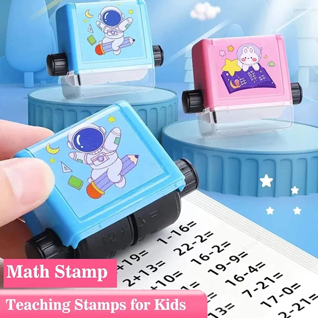 Teaching Stamps Practice Tools Smart Math Roller Stamps Kids Addition  Subtraction Within 100 Learning Toy Home Teacher Supplies - AliExpress