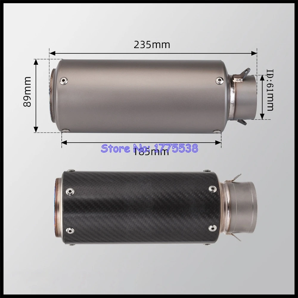 Titanium Alloy for Yamaha YZF-R1S 2016-2018 YZF-R1 YZF-R1M 2015-2023 Motorcycle Exhaust Middle Link Pipe Real Carbon Muffler - Image 2