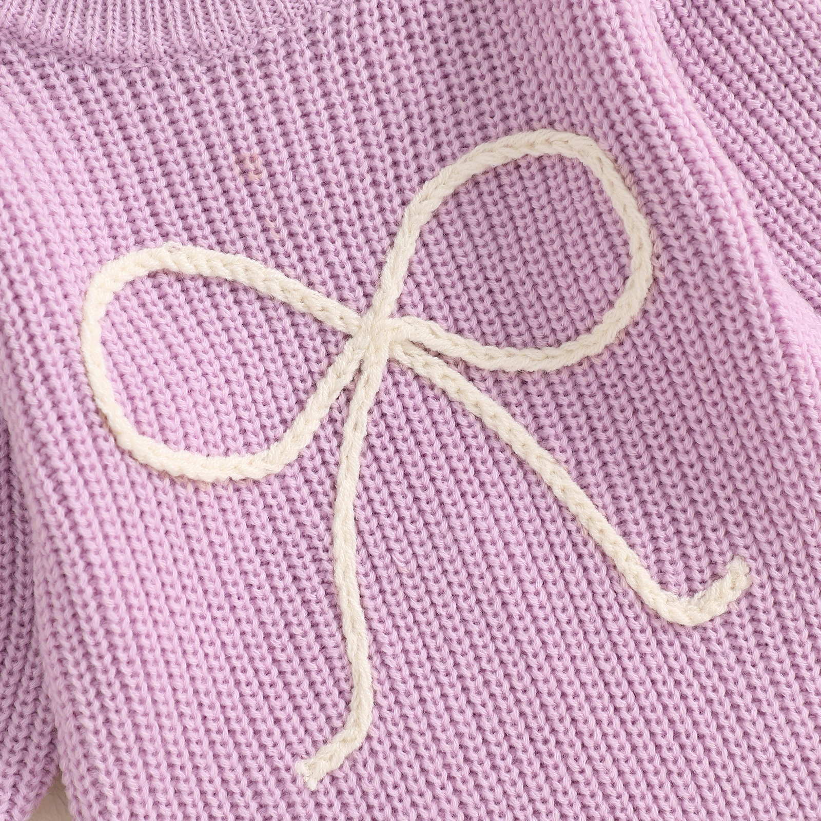 MISOWMNJOY Winter Warm Baby Girls Boys Knitting Sweater Rompers New Bow Embroidered Long Sleeve Newborn Kids Knitwear Bodysuits