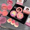 Gegerbear Puff Cushions Blush White Matte Nude Makeups Student Vitality Girly Cosmetics Low saturation Expanded Color Monochrome 3
