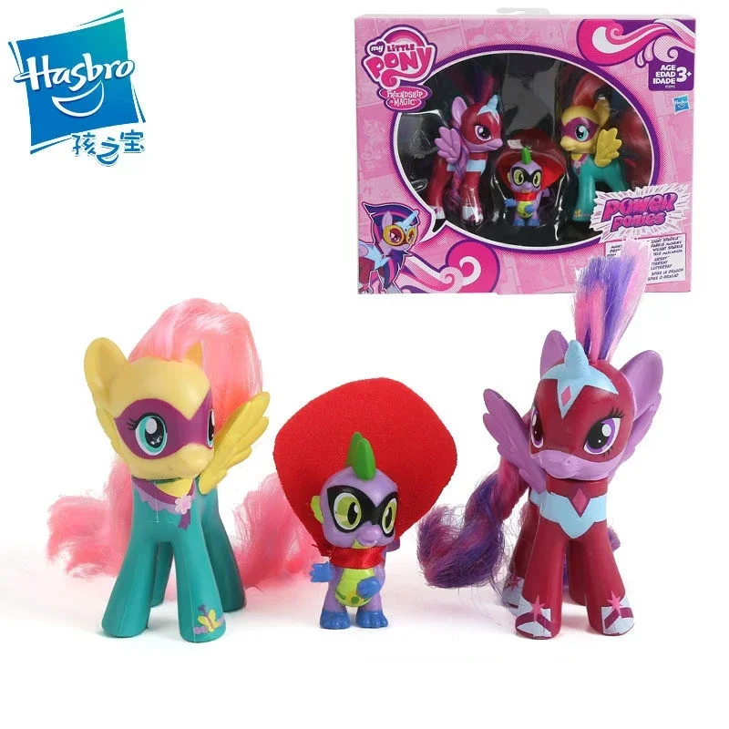 

Hasbro My Little Pony Super Power Series Character Spike Fluttershy Twilight Sparkle Girl Toy Play House Gift Action Figures