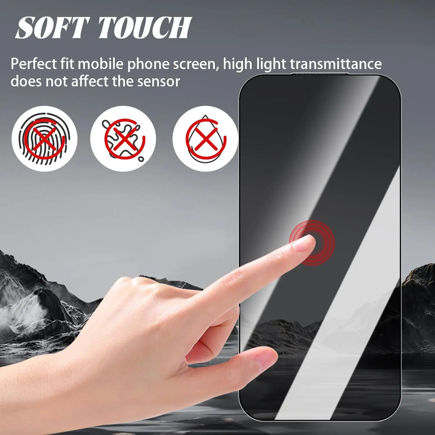 Premium Anti-Spy Privacy Tempered Glass Screen Protector with Easy Installation