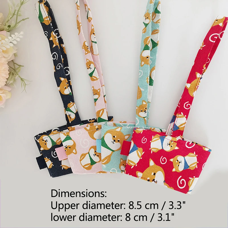 

Кружка для напитков с мультяшным рисунком, кружка для кофе, молока, чая, Холщовый тоут, Холщовый тоут, кружка-цилиндр, рукав