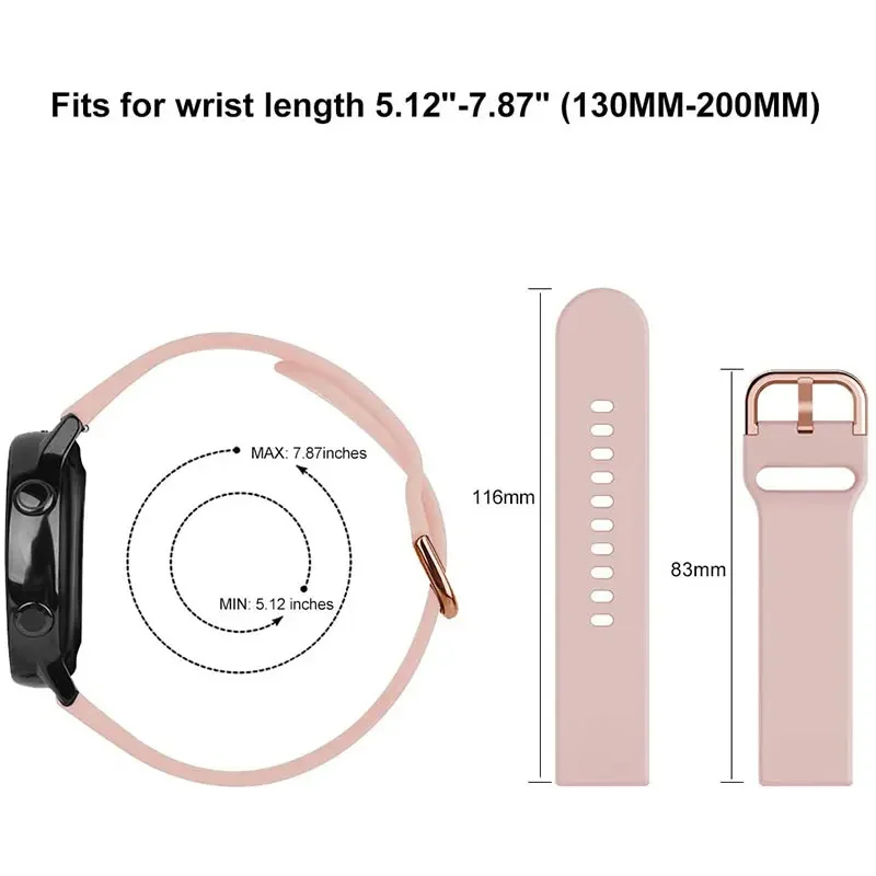 Breathable Silicone Smartwatch Band - Official Strap Accessories
