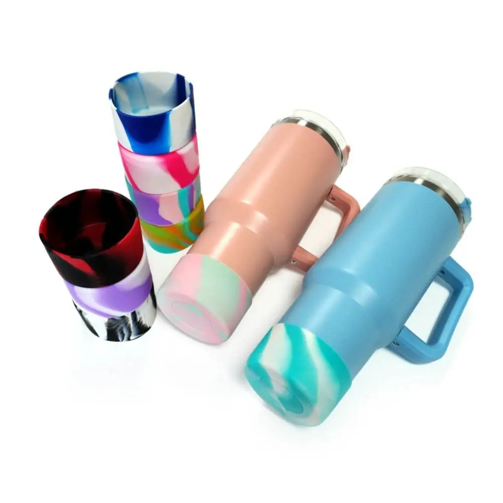 Versatile Anti-Slip Silicone Water Bottle Sleeve, BPA-Free Protective Boot for 71-75mm Diameter Bottles