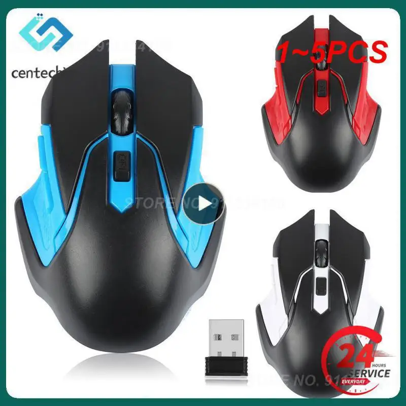 1 ~ 5Pcs Mouse Da Gioco Ottico Wireless Professionale Da 2.4Ghz Mouse Wireless Per Pc Gaming Laptop Computer Mouse Gamer Con Usb