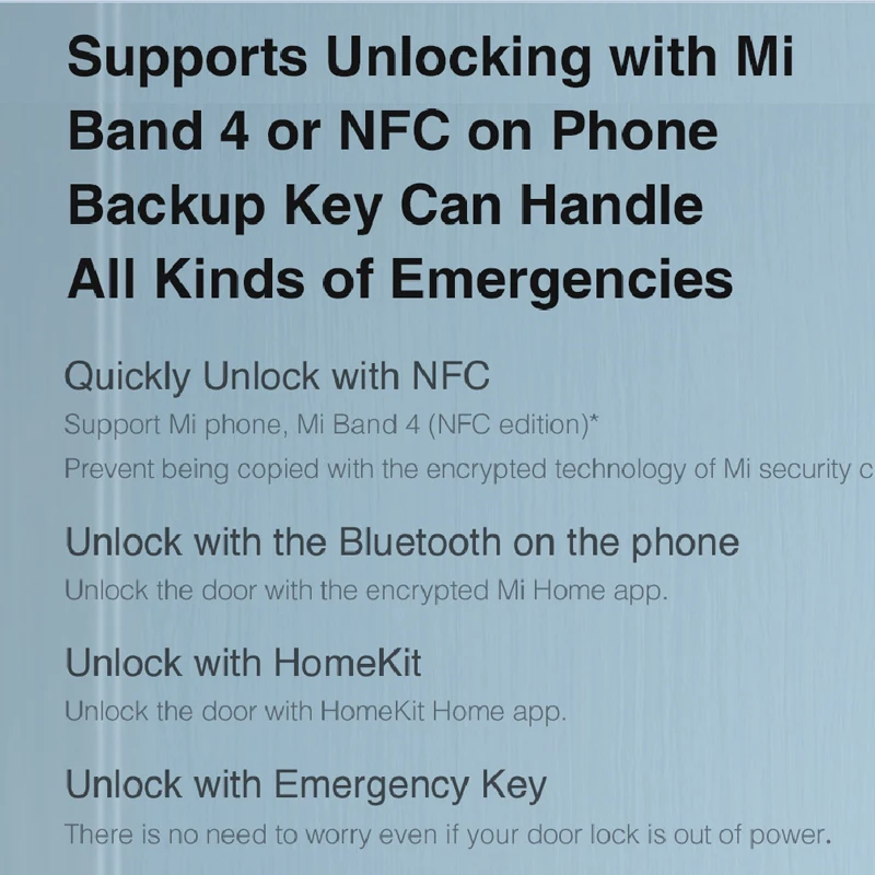 Original Smart Door Lock N200 Fingerprint Door Locks Bluetooth Password NFC Unl