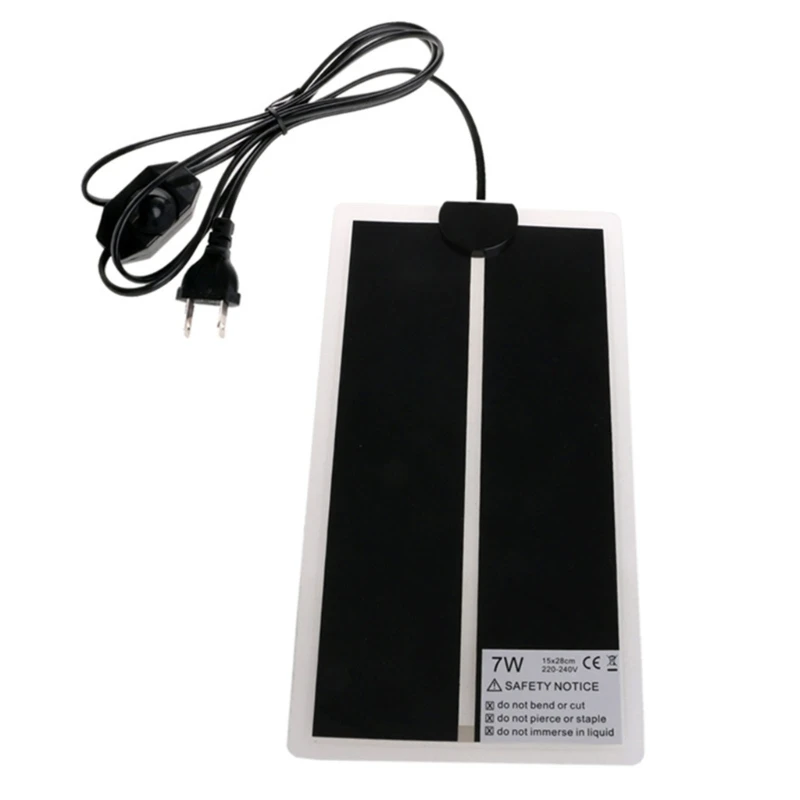 D0Ad Tappetino Riscaldante Per Rettili 220-240V 7W Per Terrario Tartaruga Serpente Lucertola Ragno