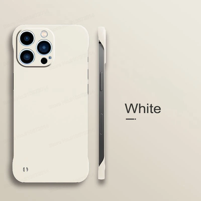 Sleek Matte Frameless Phone Case – Ultra Thin & Durable Hard Back Cover