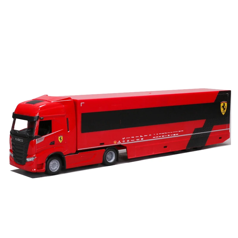 트럭 Bbugo 1:43 F1 운송 Ferrari Sf24 Mercedes-Amg W15 Mclaren Mcl38 레이싱 홀러 합금 미니어처 다이캐스트 모델 완구