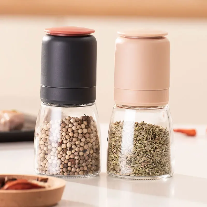 후추 연마기 수동 후추 커피 연마기, 유리 후추 밀 그라인딩 병, 조미료 및 조미료 병