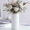 Modern Flower Vase Imitation Ceramic Flower Pot Plants Flowers Arrangement Container Ornament Home Living Room Decor 1