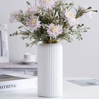 Modern Flower Vase Imitation Ceramic Flower Pot Plants Flowers Arrangement Container Ornament Home Living Room Decor 1