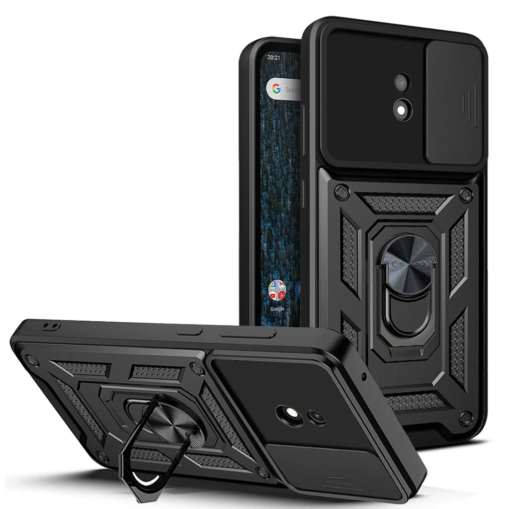 

Чехол для Nokia C10 Slide Camera Armor Phone Case For Nokia G21 G20 G11 G10 Capa Magnetic Ring Holder Nokia C21 C21 Plus Phone Coque
