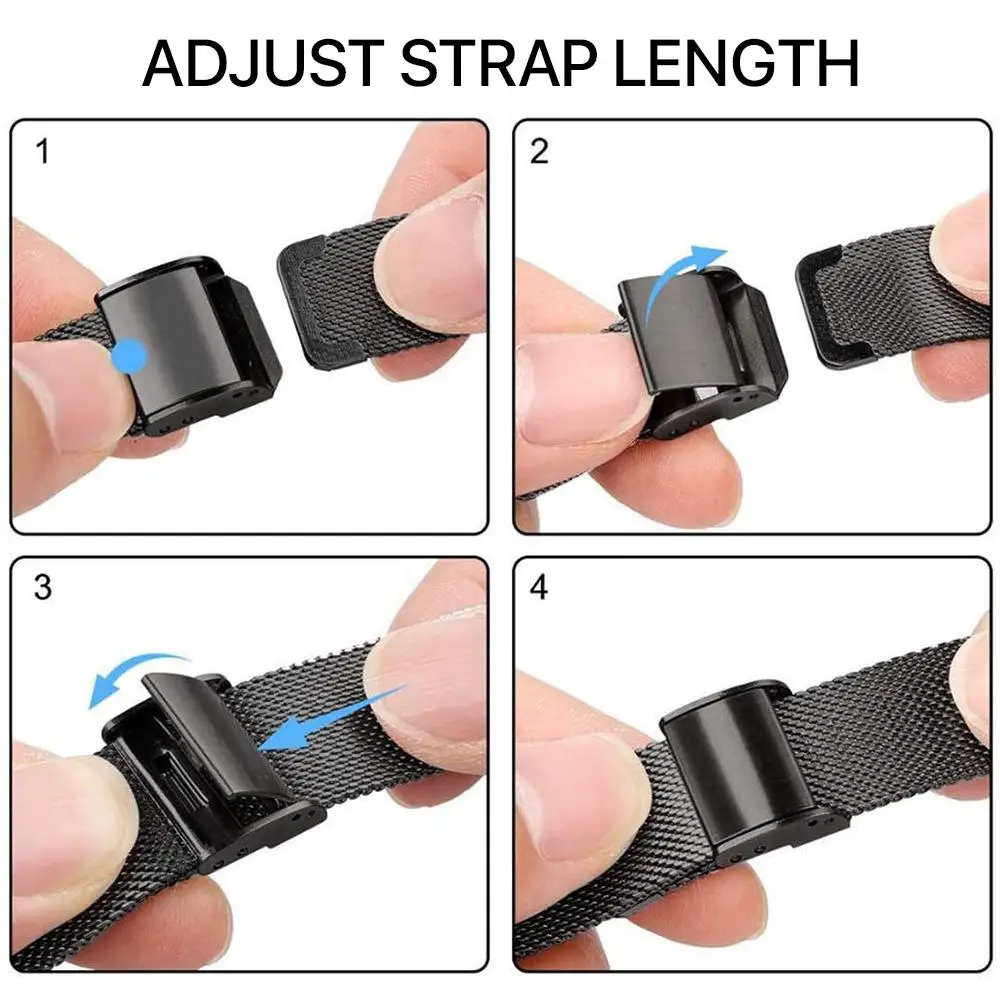 Luxury Milanese Stainless Steel Mesh Watch Strap