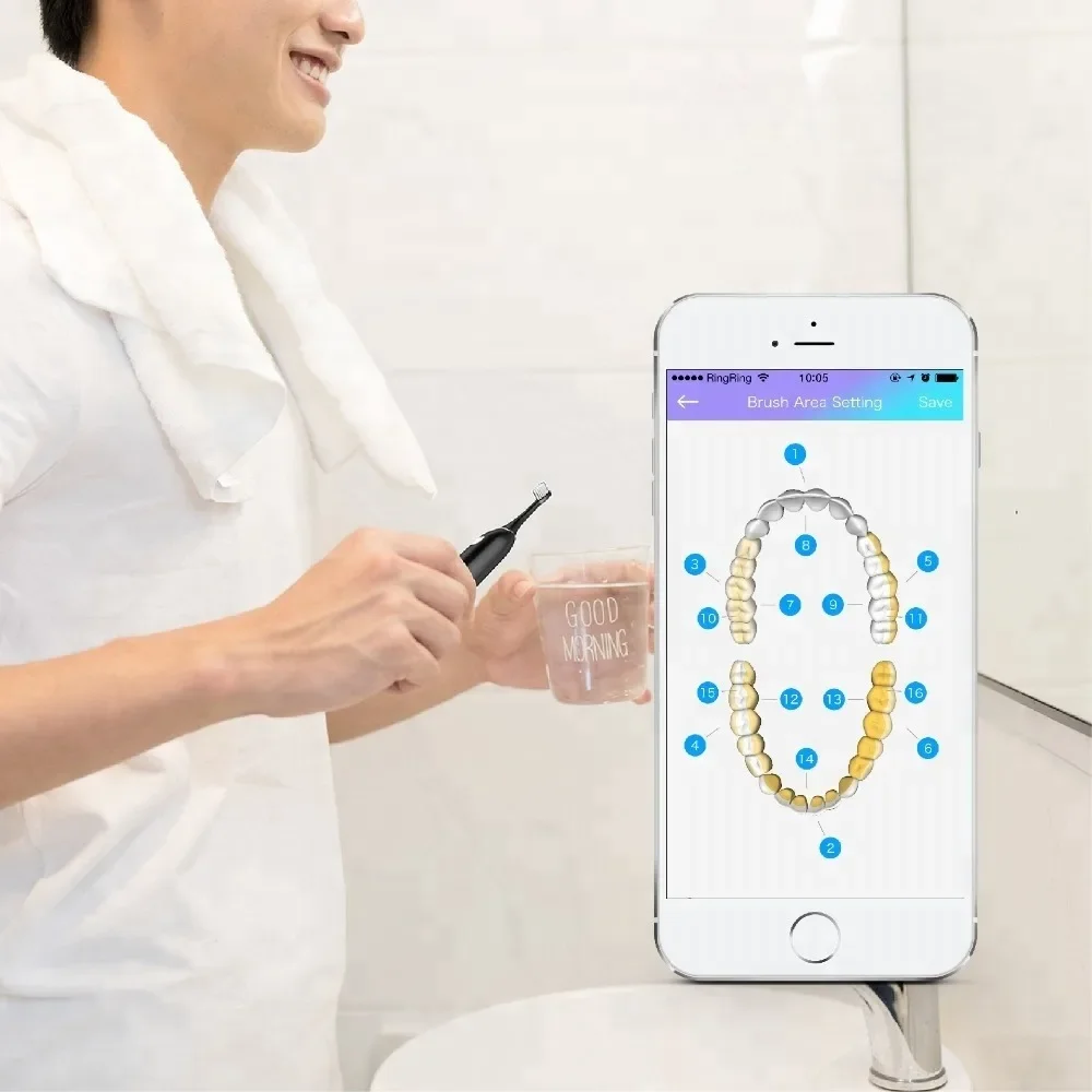 Bluetooth sonic electric toothbrush wireless travel luxury smart tooth brush for adult children teeth care