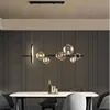 New Foam Led Chandelier Long G9 For Table Dining Room Kitchen Bar Pendant Lamp House Decor Lusters Suspension Design Lighting 6