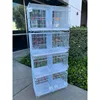 Set of 4 Stackable Breeding Bird Cage for Canary Finch Small Birds (White) 5