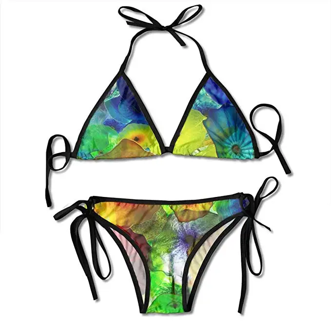 New Fashion 3D Printing Swimsuit Women Sexy Two Pieces Low Waist Halter Bathing Suits Beach Bikini Surprise Gift Sex  Bikini