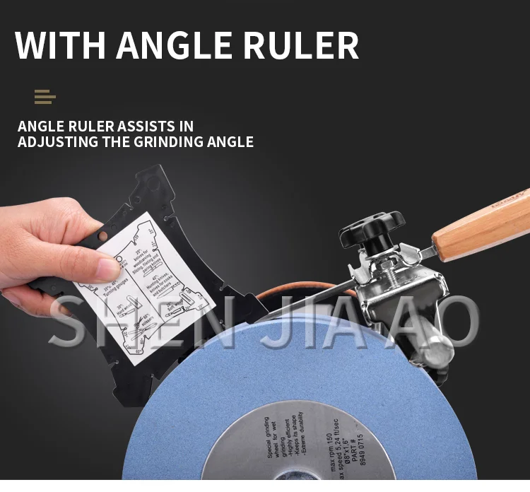 H8 8inch Low-Speed Water-Cooled Knife Sharpener For Household Woodworking Tools