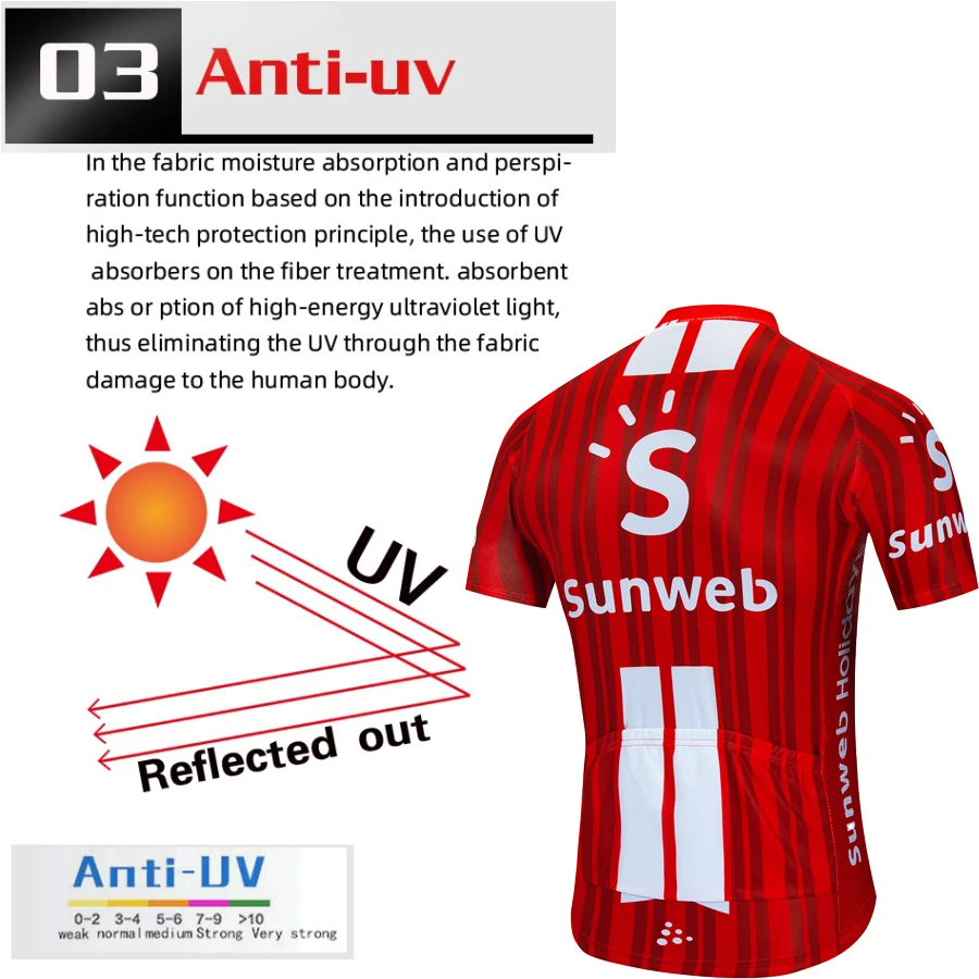 Sunweb 7 Hour Ride Pad Jersey Cycling Lycra Man Mens Cycling Clothes Men Mtb Mountain Bike Clothing Men Short Sets Team Set
