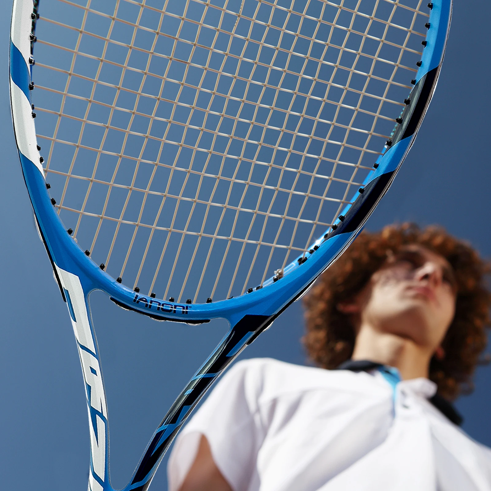 Tennis Rackets for Adults Pre-Strung 27 Inch Tennis Racquets 2 Player Racket Set with 3 Balls 2 Grips 2 Vibration Damper
