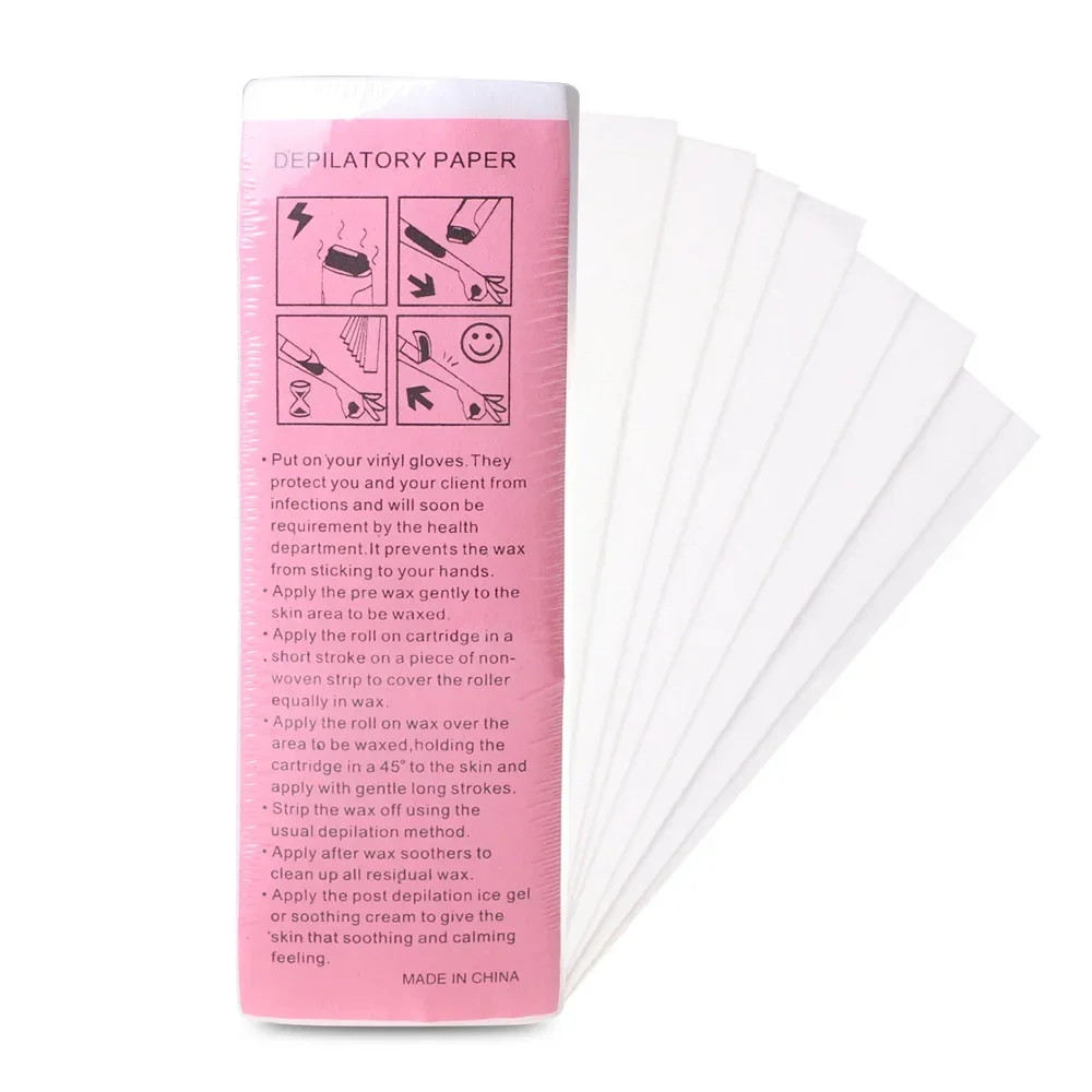 100m or Sheets Non-woven Fabrics Quick Painless Hair Removal Waxing Papers Depilatory for Facial Body Arm Bikini Leg Smooth Skin