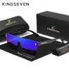 KINGSEVEN Frameless Mirror Sunglasses Polarized Glasses For Men Women Driving Eyewear Outdoor Camping Shades UV400