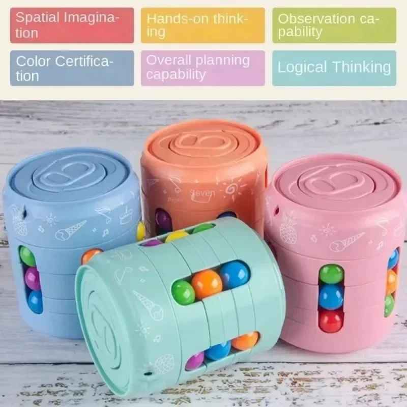 Spinning magic beans educational stress relief toys, children's fingertip spinning magic beans toys