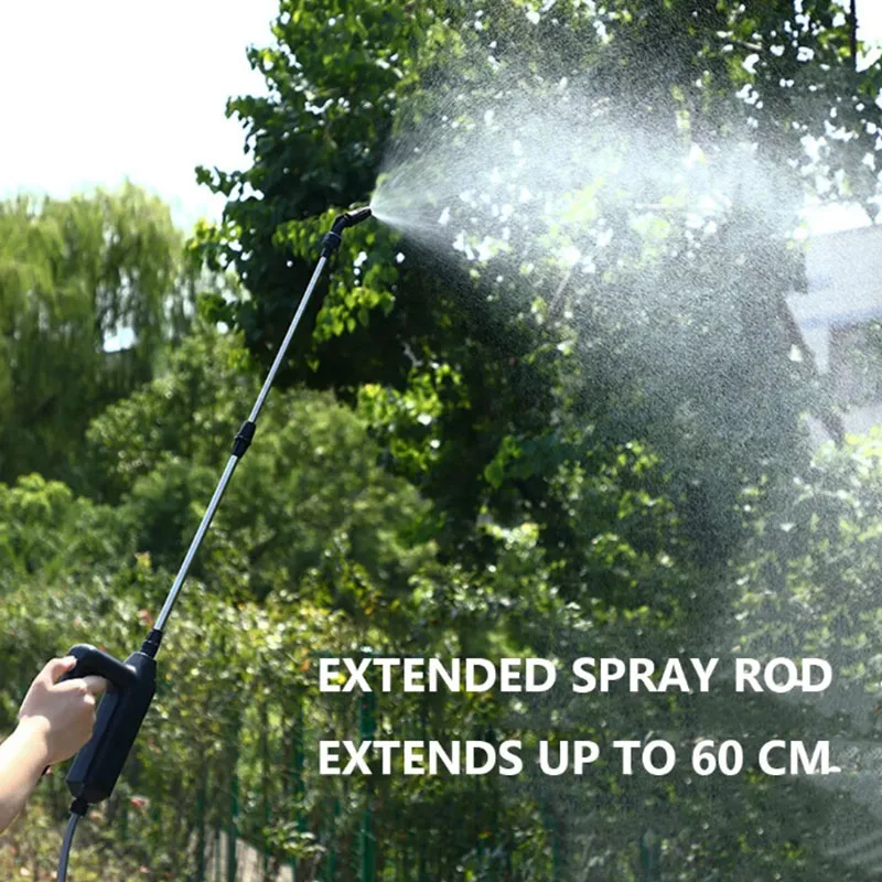 Automatic Electric Watering Sprayer Automatic Watering Spray Gun with 3/5/8M Water Pipe Garden Plant Mister Sprayer Irrigation 3