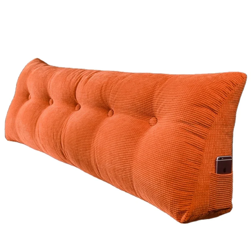 

Wholesale New Products bedside cushion triangle back pillow bedroom triangle pillow