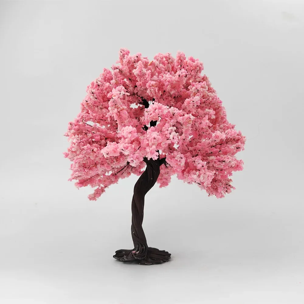 Tree Model Hand Made 12-28cm Creative DIY handmade building model material model cherry tree ...