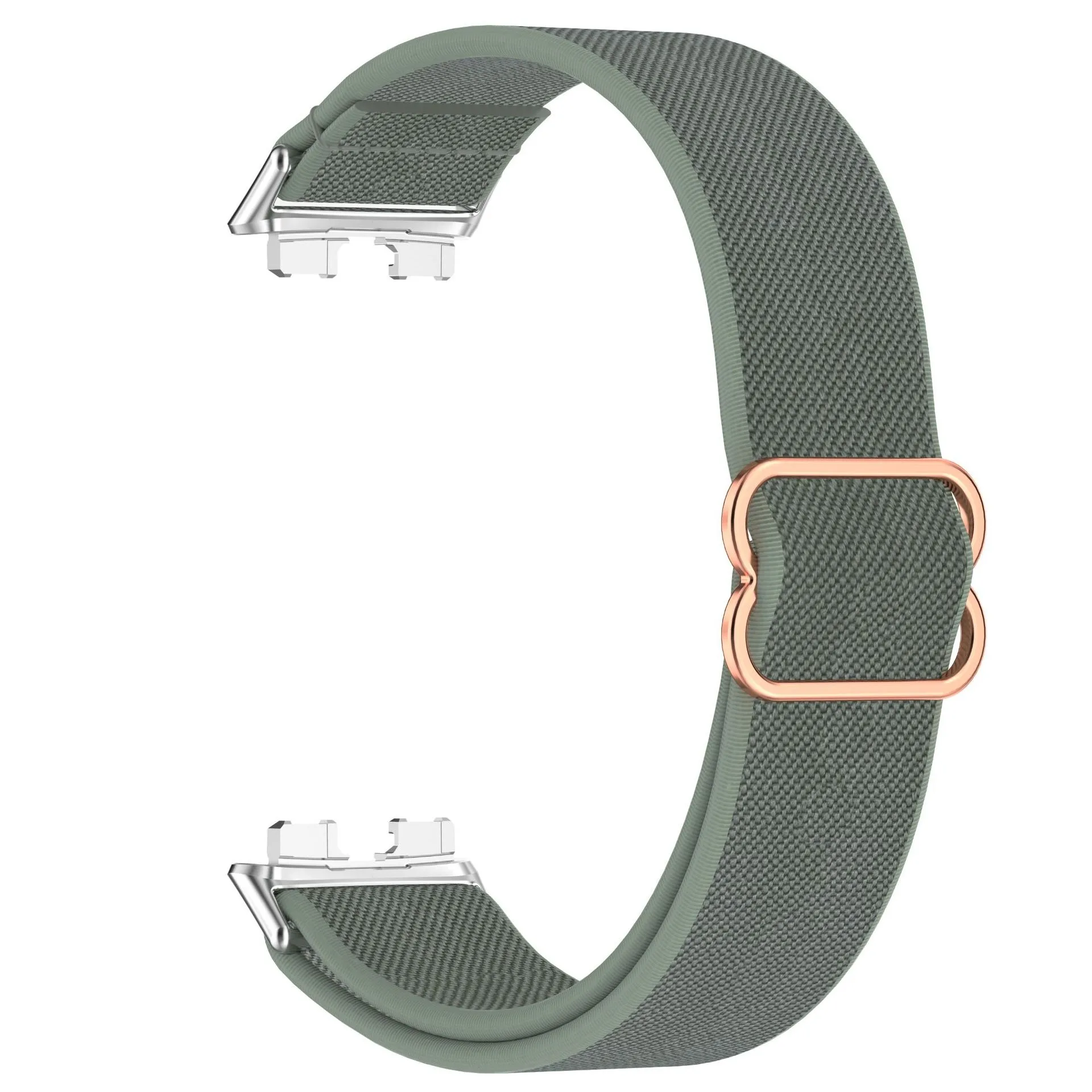 Niboow Correa Compatible Con Huawei Band 10, Hombres Mujeres Ajustable Respirable Band Elástica Nylon Trenzada Con Cierre Magnética - Color Vaquero