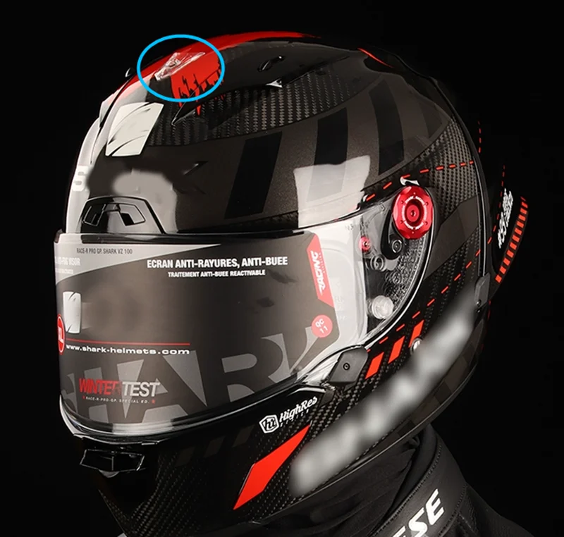 For SHARK RACE R PRO GP Decorative Helmet Upper Air Outlet Small