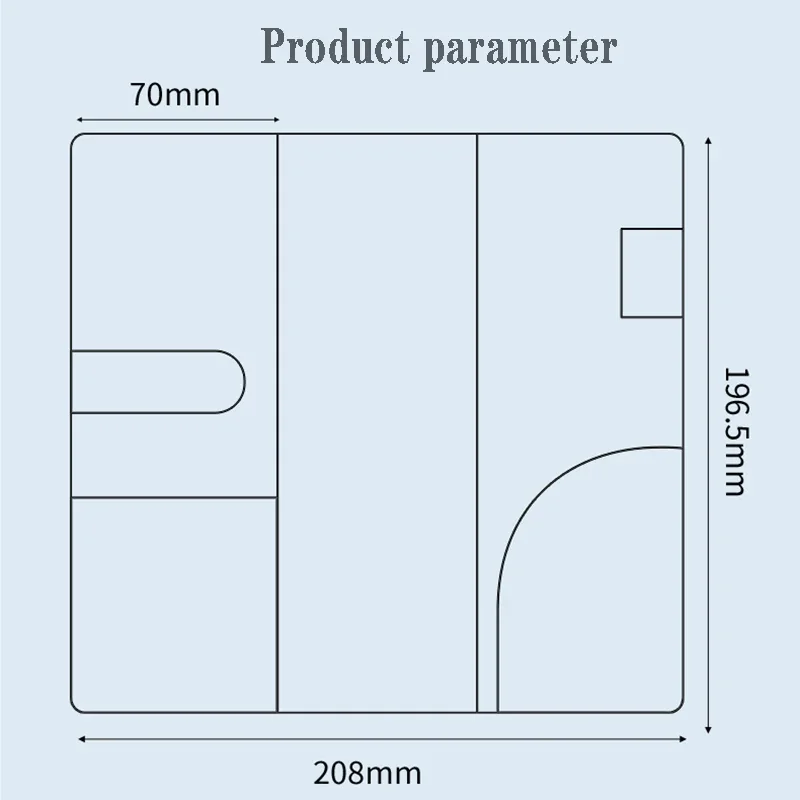 Transparent Protective Cover for Weekly Planner - Patterned Design Stationery Accessory