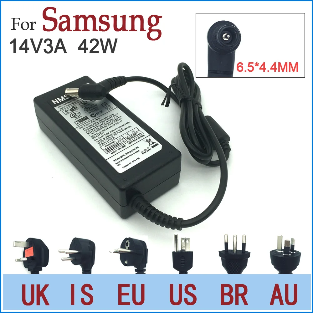 삼성 A2514_DSM S22c 모니터 전원 공급 장치 42W용 14V 3A 100-240V AC/DC 어댑터 충전기