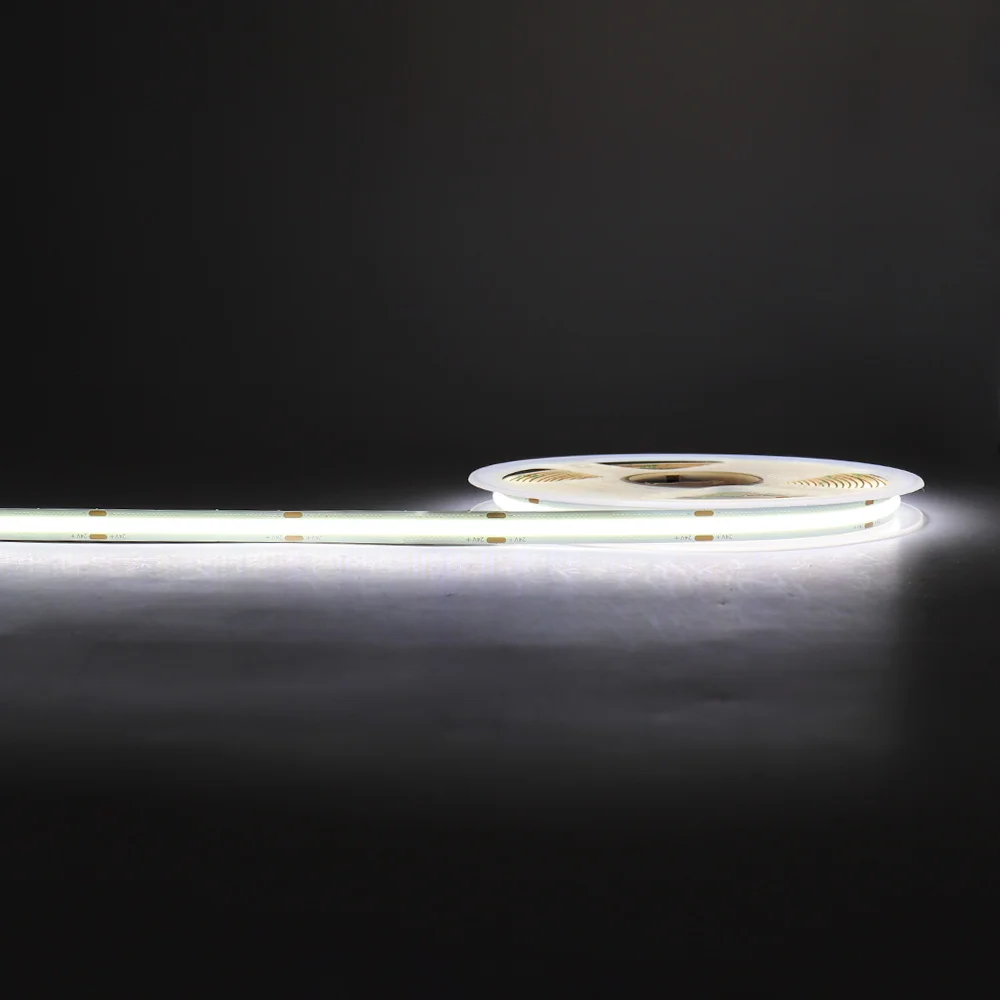 ตัวเลือกสินค้า COB LED Strip Light ตกแต่ง 3-10 มม. สีฟ้า เขียว แดง เหลือง หลายโทนแสง