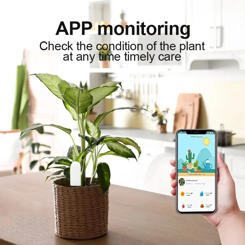 Smart Flower Care Monitor Work with MIJIA Flora Garden Care Plant Grass Soil Water Fertility Smart Tester Sensor Gardening Detec smart plant sensor