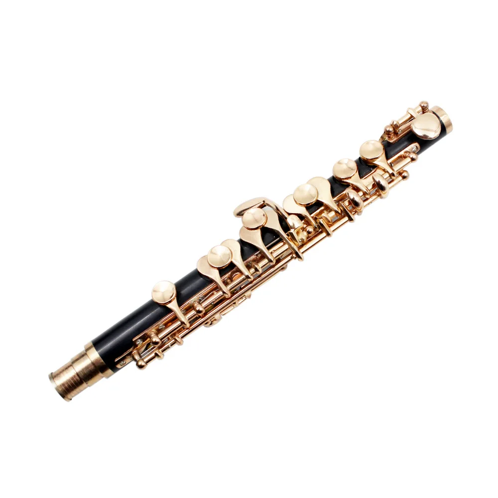 Piccolo Professional Performance C Tone Piccolo 16 Holes With E Key Gold Silver Plated