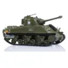 Heng Long RC Tank Infrared Combating 1/30 Scale RC Battle Tank Plastic Model Sherman M4A3 3841-01 2.4G Remote Control Toy 4