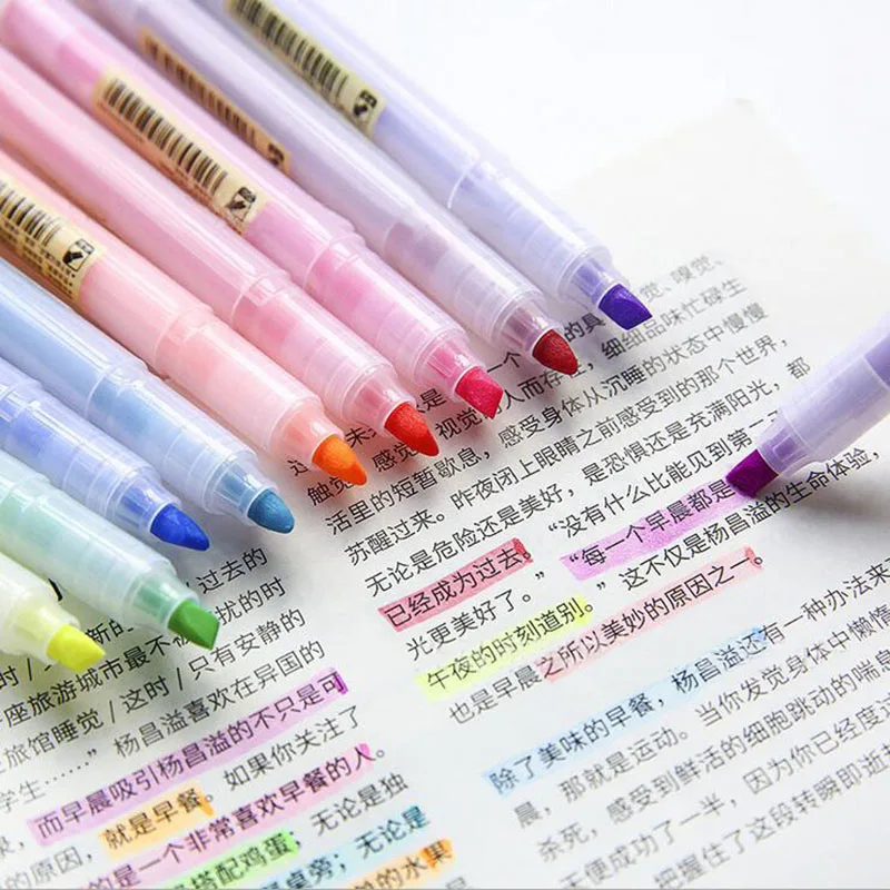 10 Colors Drawing Manga Art Marker Pens 1 Pcs Highlighter Markers Art Supplies Diy Scrapbooking Crafts Brush Pen