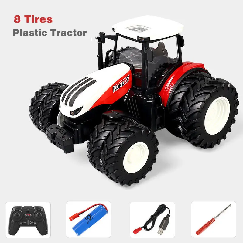 lightning mcqueen remote control car 1:16 RC Car Remote Control Farm Tractors Agricultural Trailer LED 27MHZ Radio RC Farmer Alloy Trucks Electronic Toy Boys Gift rc cars for adults RC Cars