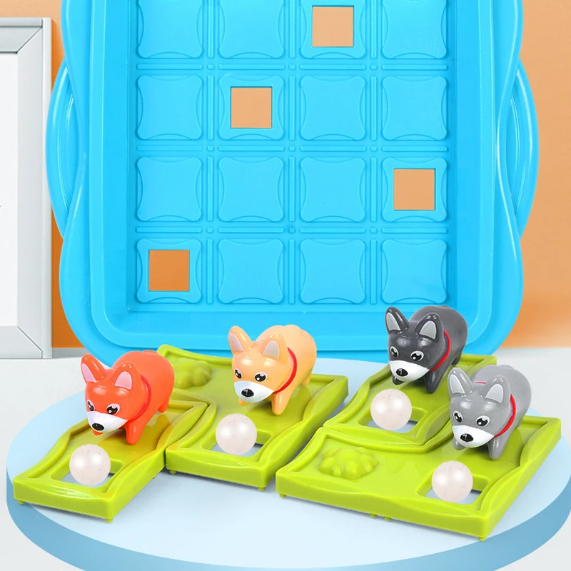Children Educational Toys Naughty Puppy Push bead IQ Puzzle Toys Board Games Montessori Logical Thinking Spatial Reasoning 2