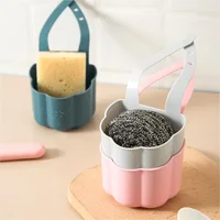 Kitchen Sink Drain Rack Soap Sponge Holder Hanging Storage Basket for Bathroom Adjustable Faucet Holder Kitchen Accessories 5