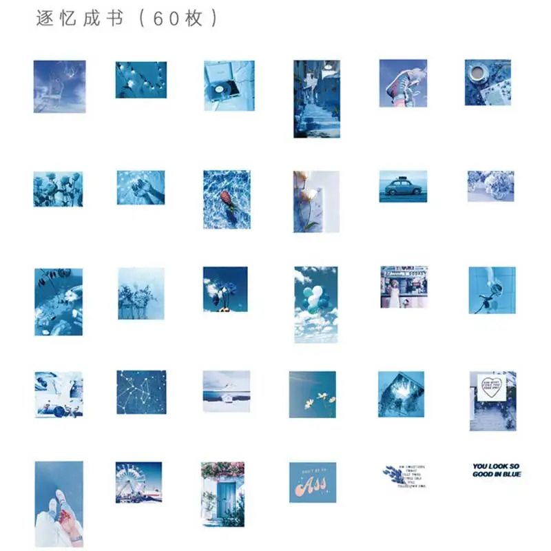 Diary Sticker Stationery Sticker 60 Sheets Cute Cat Material